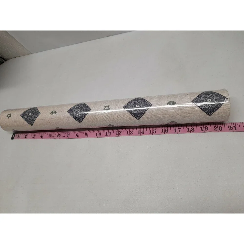 Vtg One Double Roll Prepasted Taylor Wallcovering Durable Vinyl Bandanna
